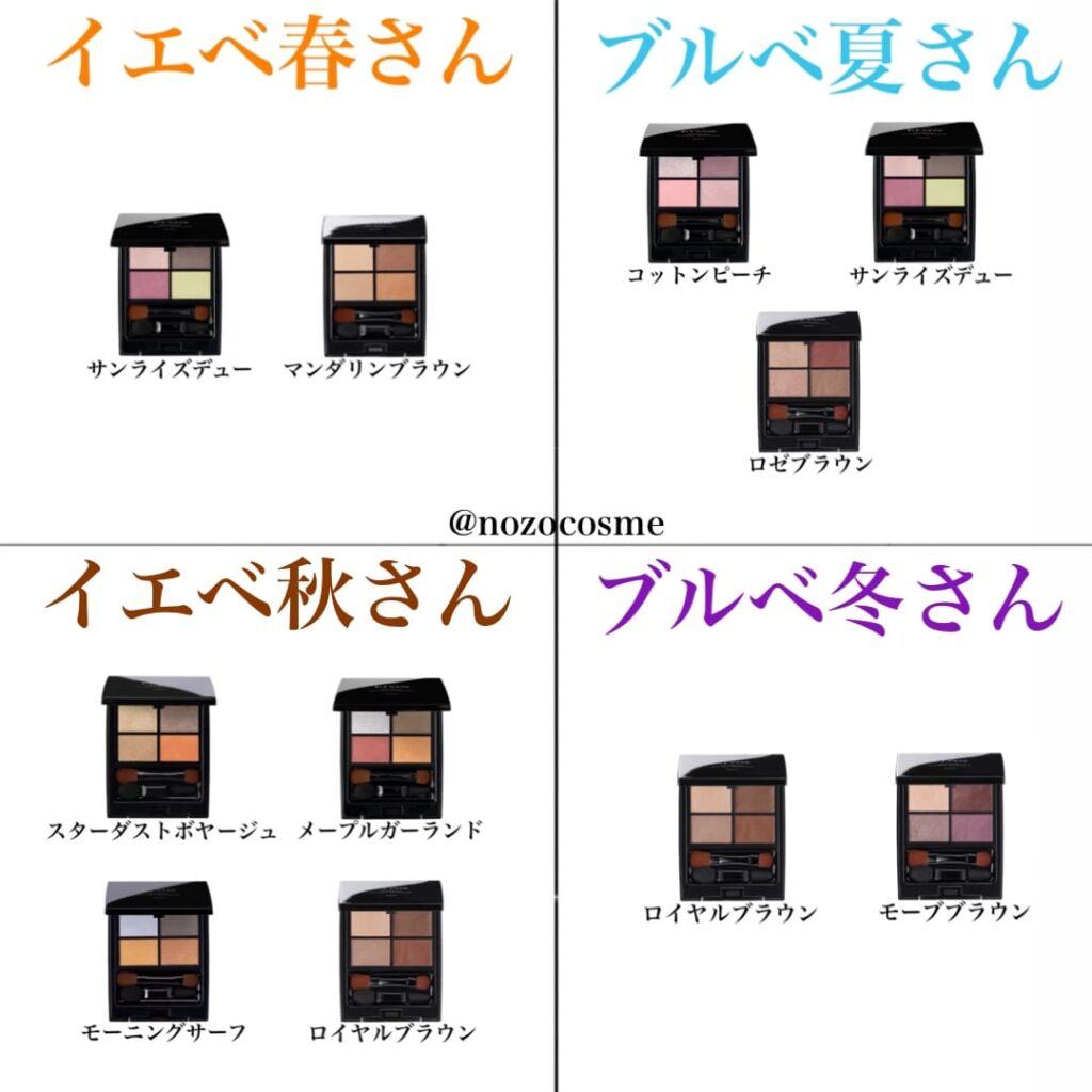 最新【イエベ・ブルベ】エトヴォスの「ミネラルクラッシィシャドー」全色パーソナルカラー別♡ | パソカラ診断士のんさま 最新【イエベ・ブルベ】エトヴォスの「ミネラルクラッシィシャドー」全色パーソナルカラー別♡ | パソカラ診断士のんさま